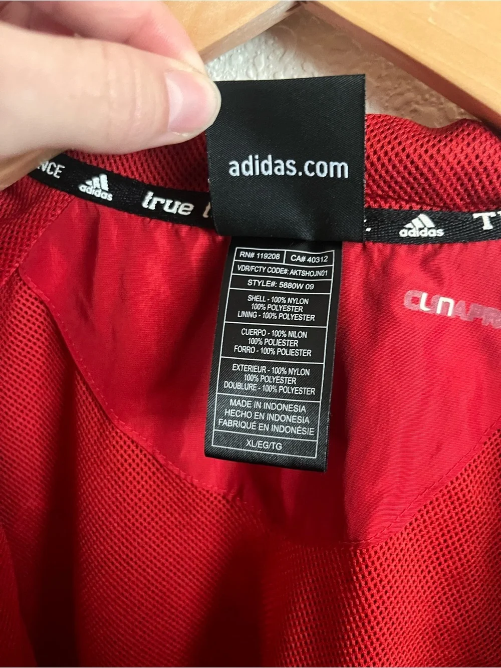 adidas sporty red