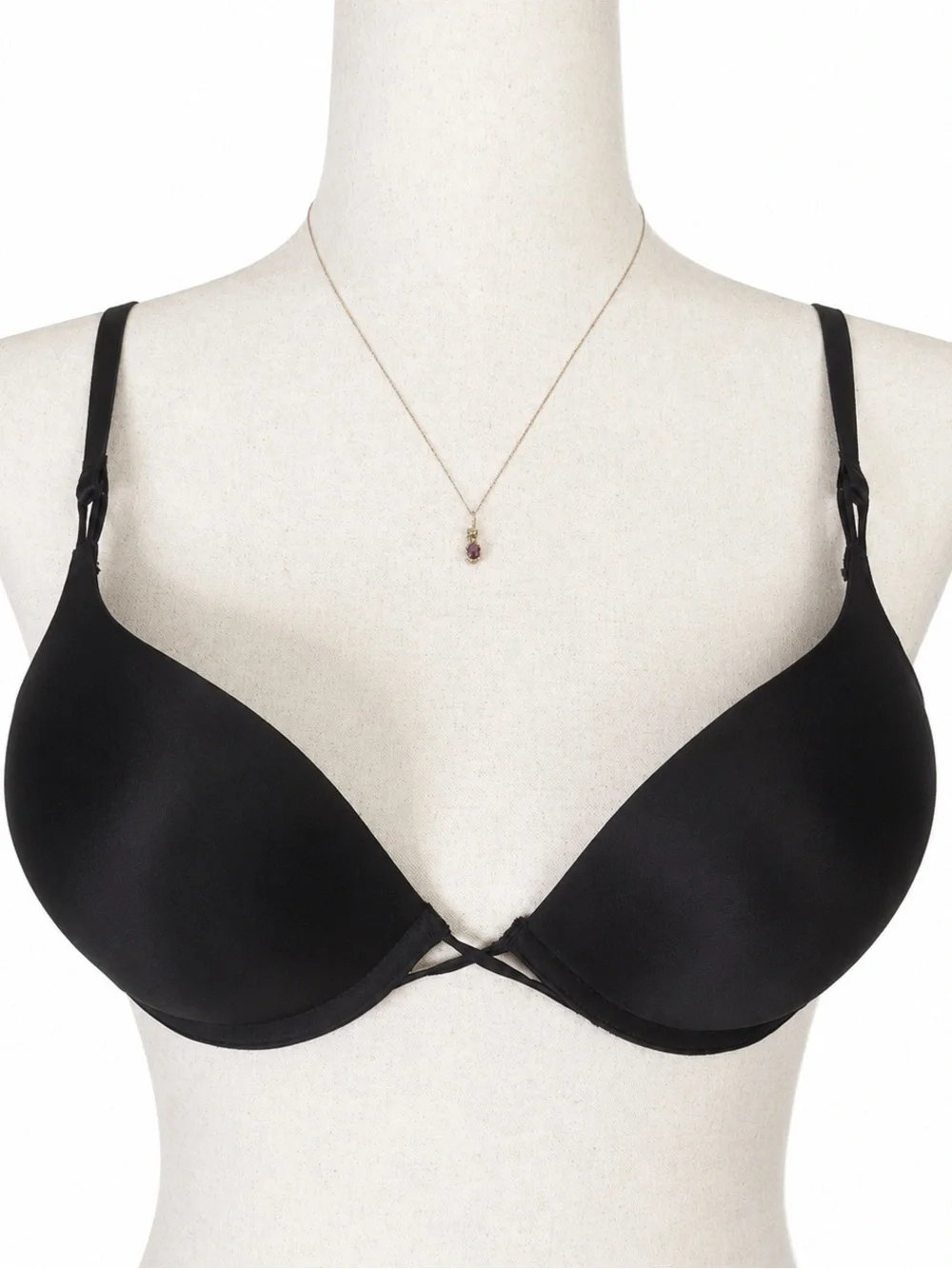 Victoria's Secret Black Bombshell Plunge Bra 32C Max Lift