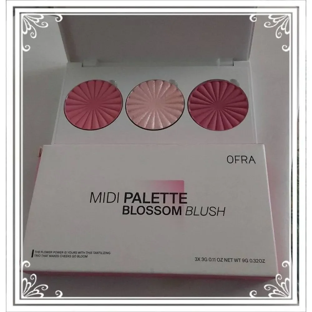 BNIB~Midi Palette Blossom Triple Pan Blush~Ofra Cosmetics