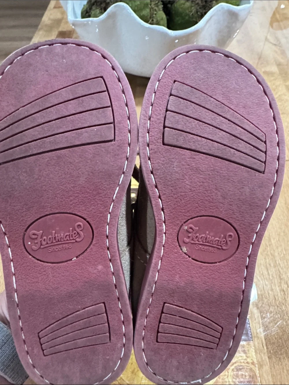 FootMates Brown Suede Kids Dress Shoes with Lace-Up Closures