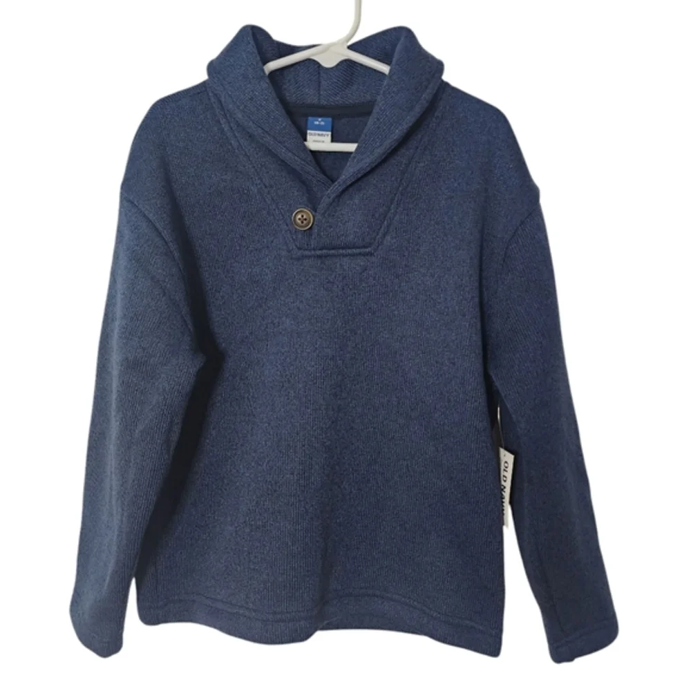 Old Navy Boys Blue Fleece‎ Pullover Nwt