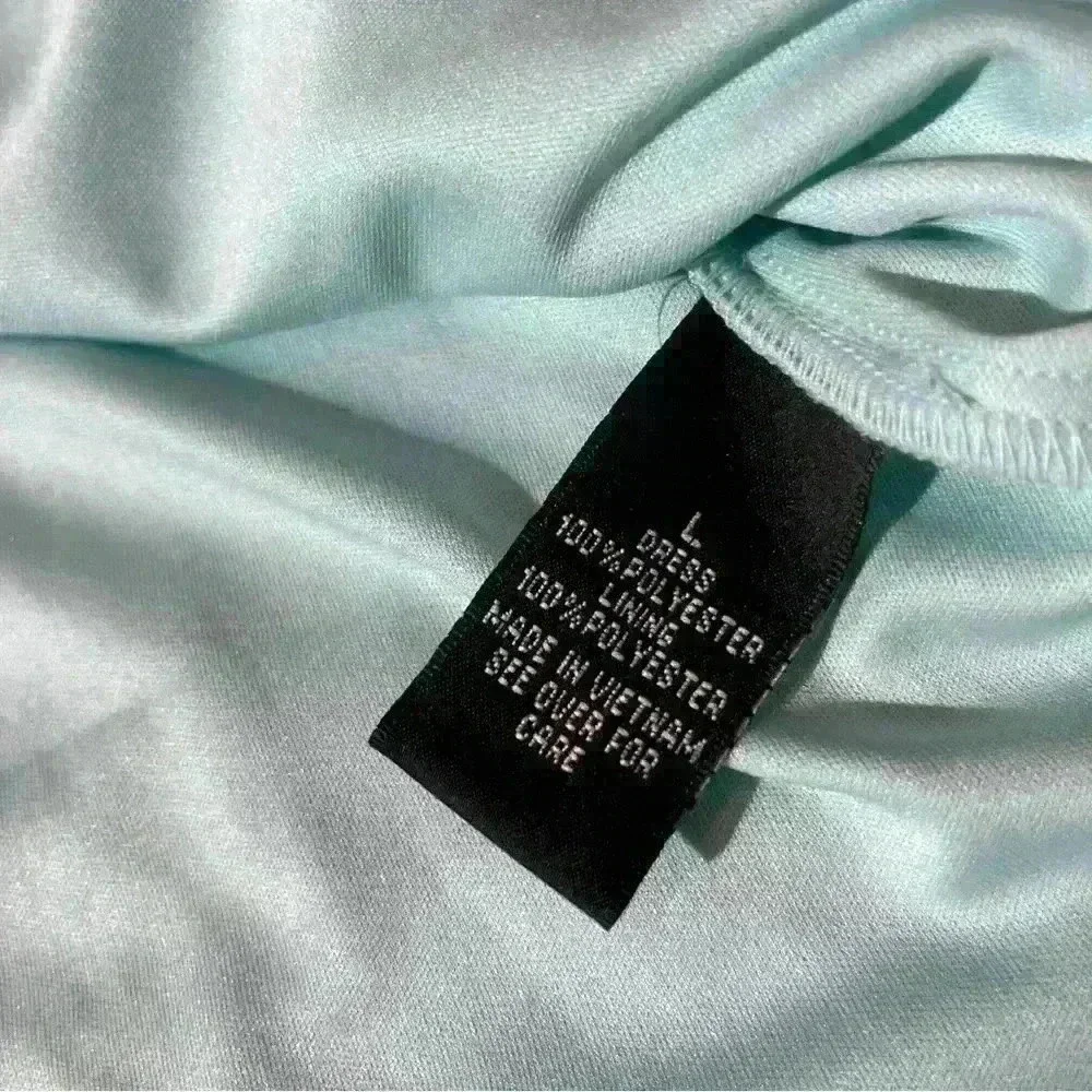 iZ Byer Women's Mint Scallop Skater Dress Size L- Bridesmaid