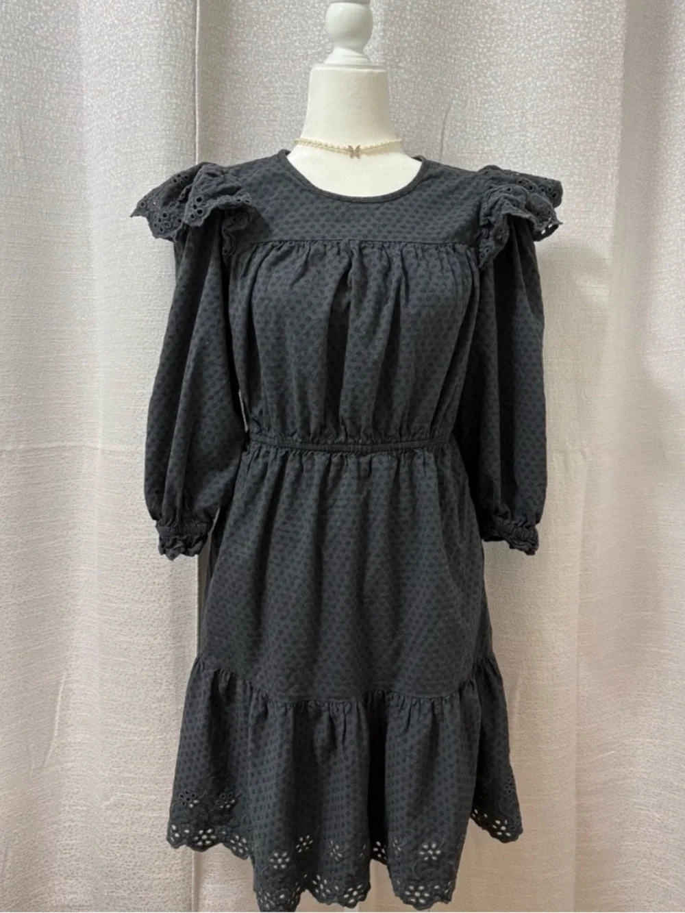 Universal Thread Black Dress Whimsigoth Witchy Cottagecore Women’s Size Medium