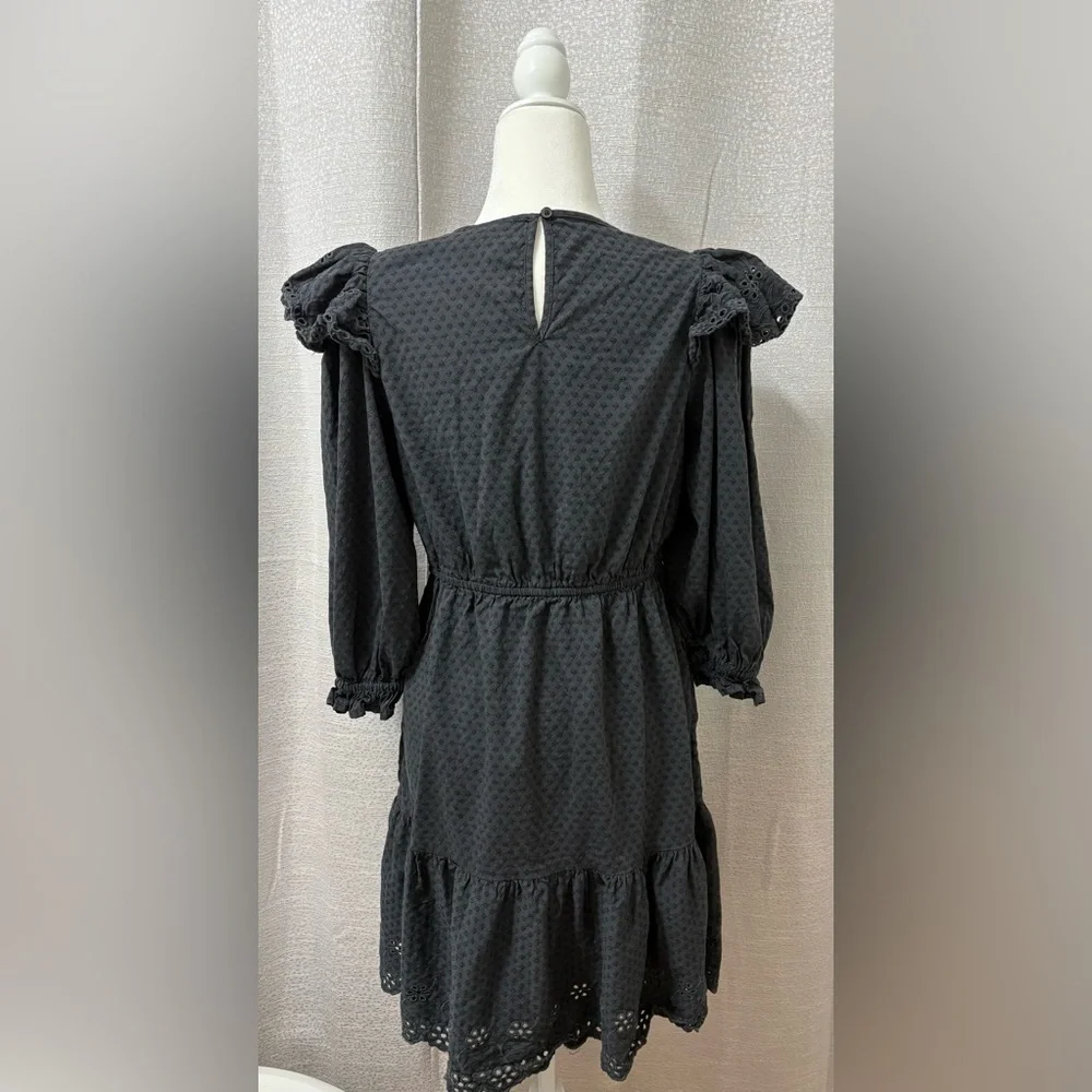 Universal Thread Black Dress Whimsigoth Witchy Cottagecore Women’s Size Medium