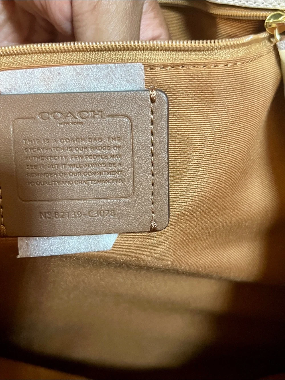 Coach Dempsey Chalk Carryall Tote Leather Shopper Work School Satchel Handbag