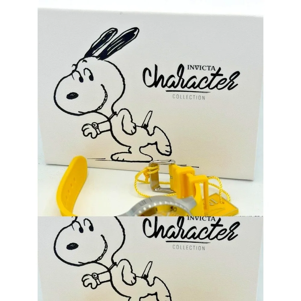 Invicta Peanuts Woodstock Character Collection Watch Yellow Model 38652 Snoopy