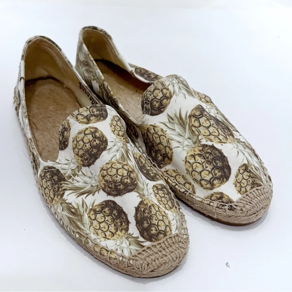 Soludos Pineapple Print Espadrilles Size 8