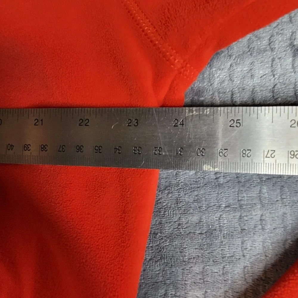 The North Face‎ Mens L Fleece Pullover Red Glacier TKA 100 1/4 Zip