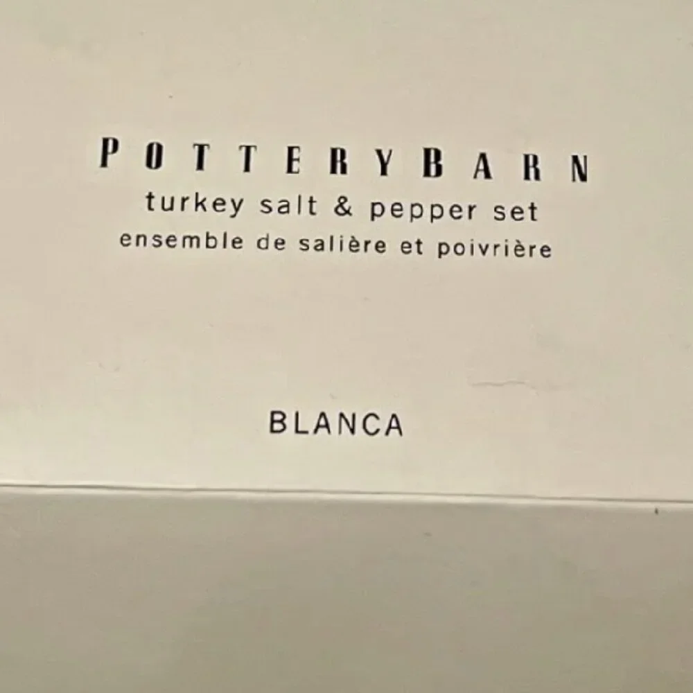 Pottery Barn not blanco included
