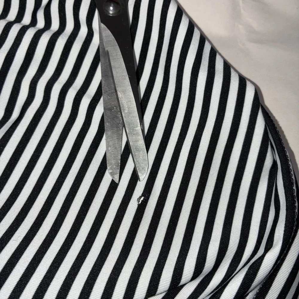 Polo Ralph Lauren Performance Polo Shirt XL Men Black White Stripe Short Sleeve*