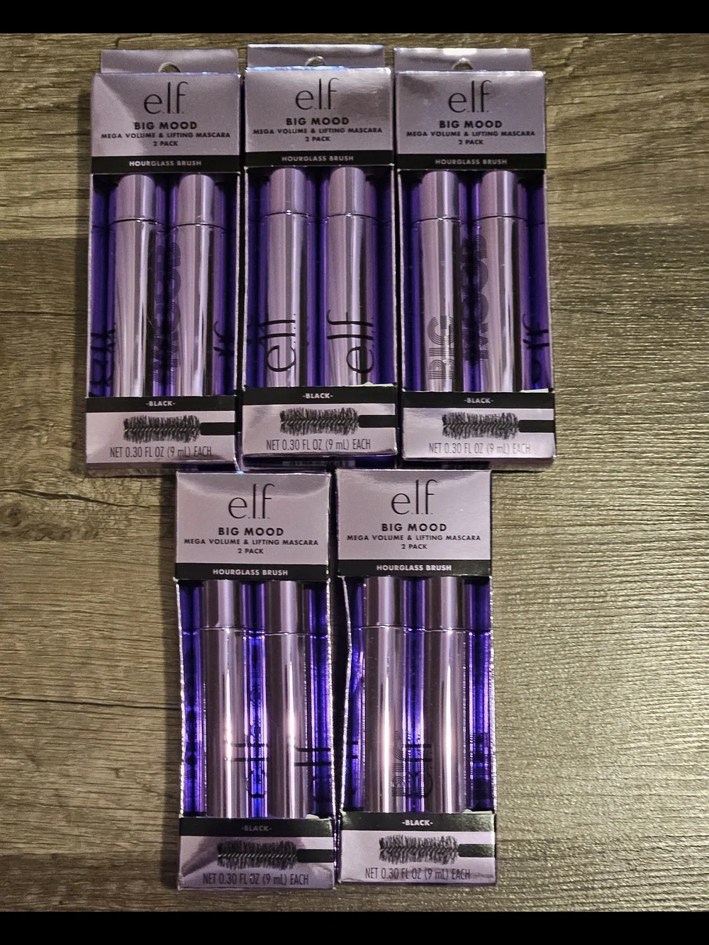 Elf Big Mood Mega Volume & Lifting Mascara. 10ct