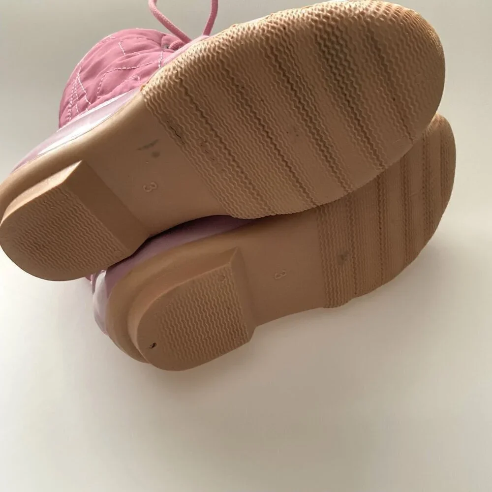 PINK DUCK BOOTS EUC (Flaw)