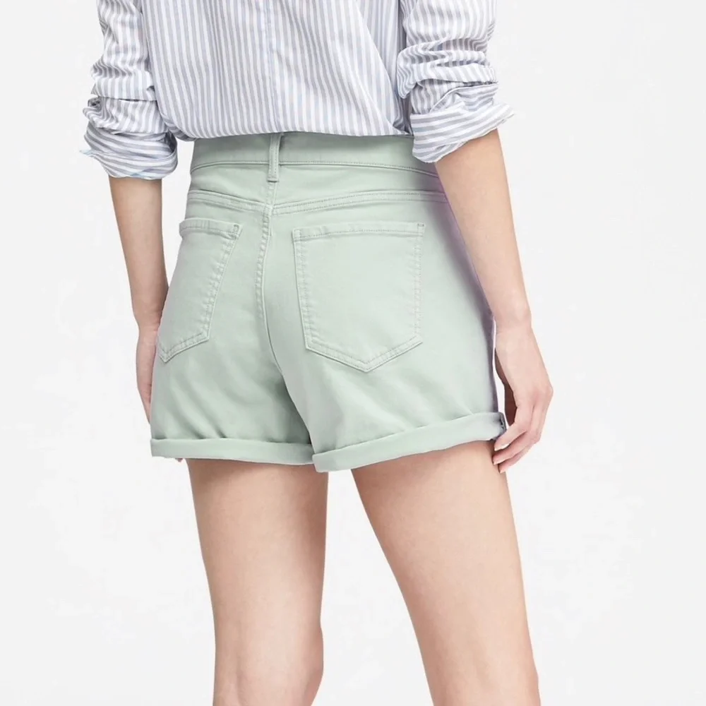 Light wash denim shorts