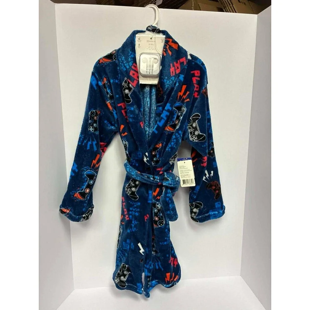 Modern Kids Plush X Box Robe With Pods Size Small