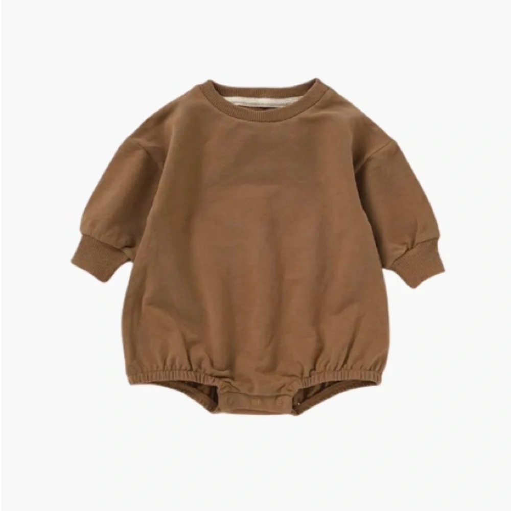 $18 ADD ON charlie lou baby cotton sweatshirt romper 18-24M Zara Janie and Jack‎