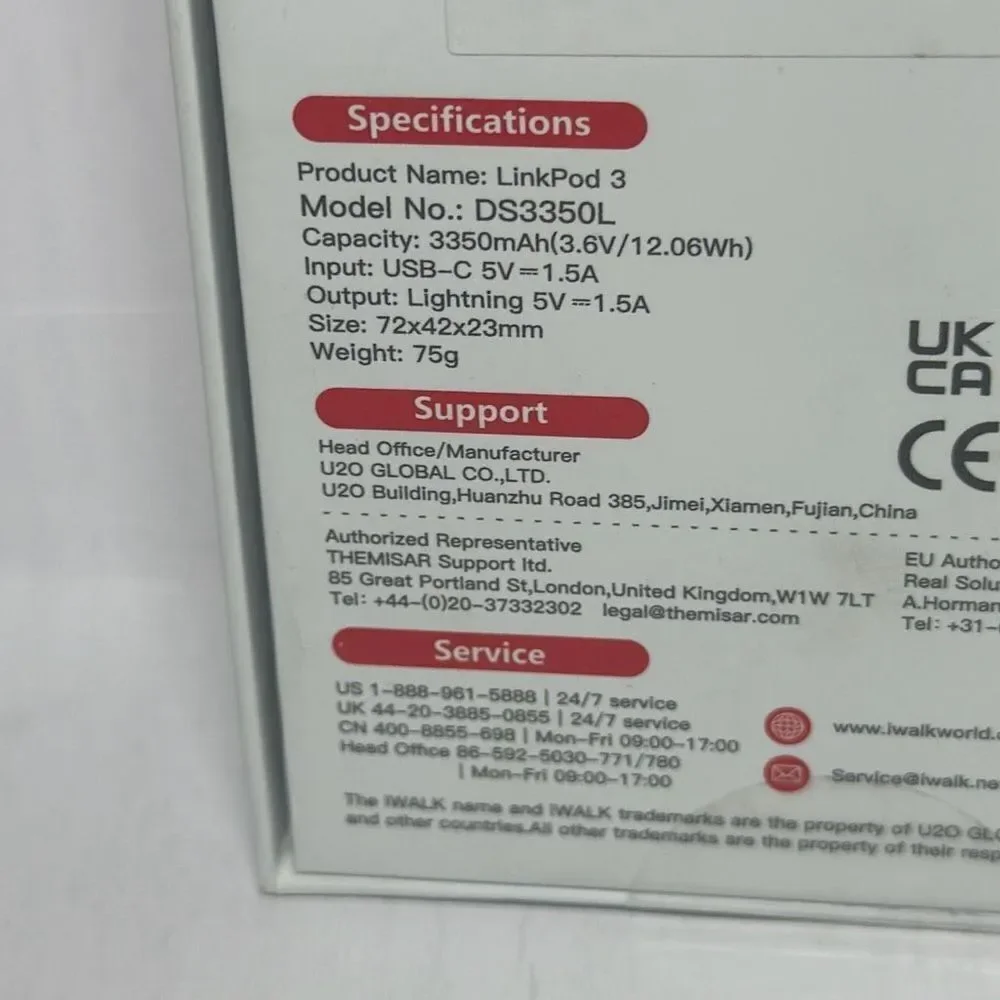 iWALK linkpod3 3350mah