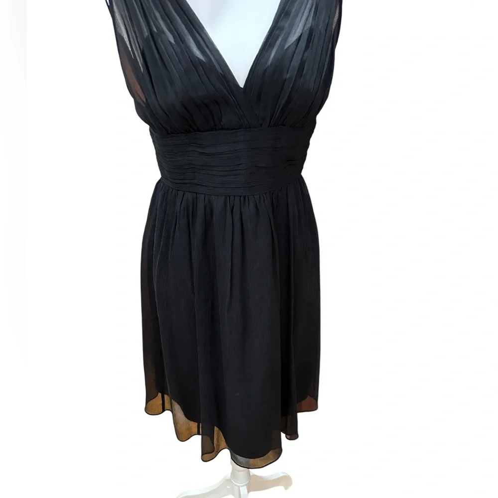 J. Crew black chiffon