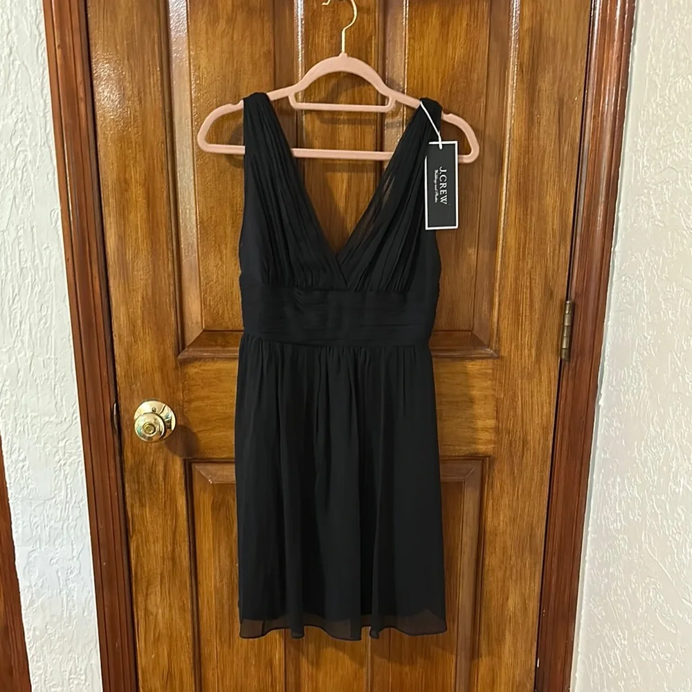 J. Crew black chiffon