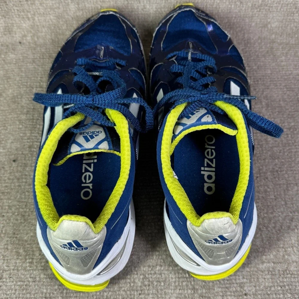 Adidas Adizero F50 Mens 9 Blue Yellow Running Shoes Sprintframe‎ G62762
