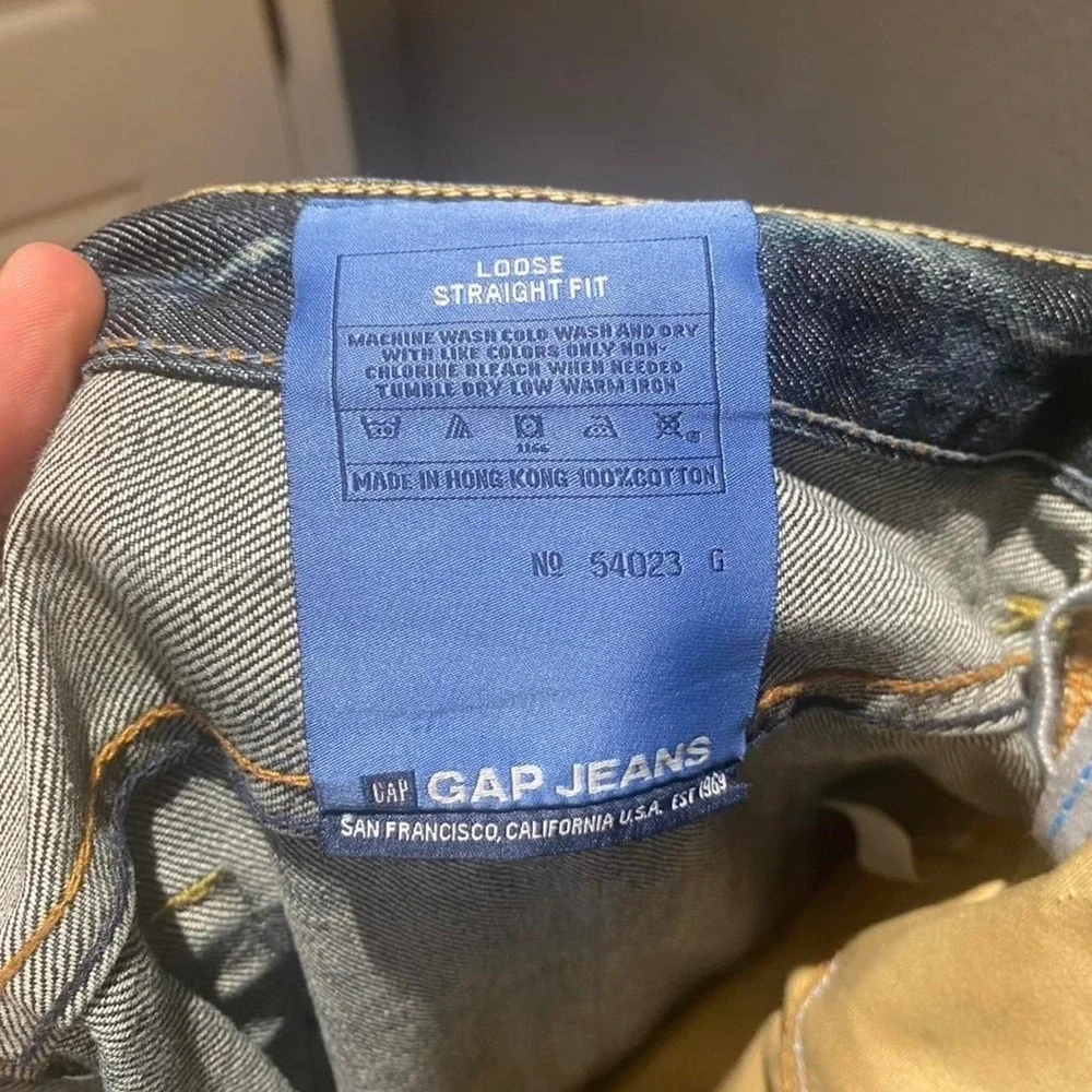 Vintage 1969 Gap Jeans Loose Straight Fit Measurements in pics