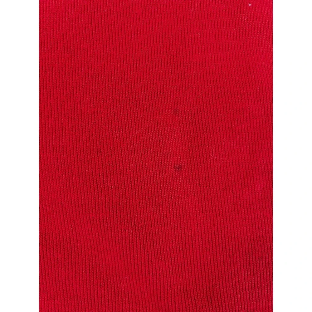 Polo Ralph Lauren Men's XL Red Cotton Tight Knit Mock‎ Neck Quarter Zip Pullover