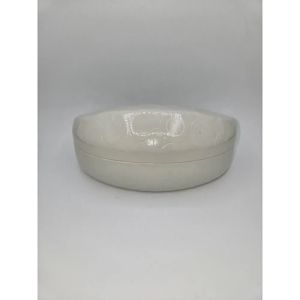 Coach‎ Eyeglasses Case White Signature Hard Clamshell Glasses Holder