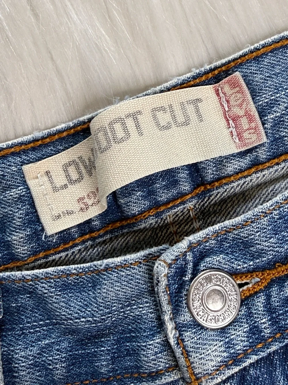 Levis faded whiskered