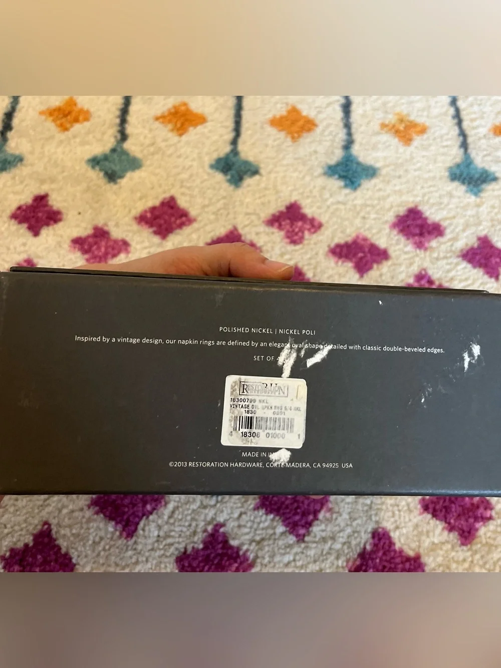 Restoration Hardware set napkin