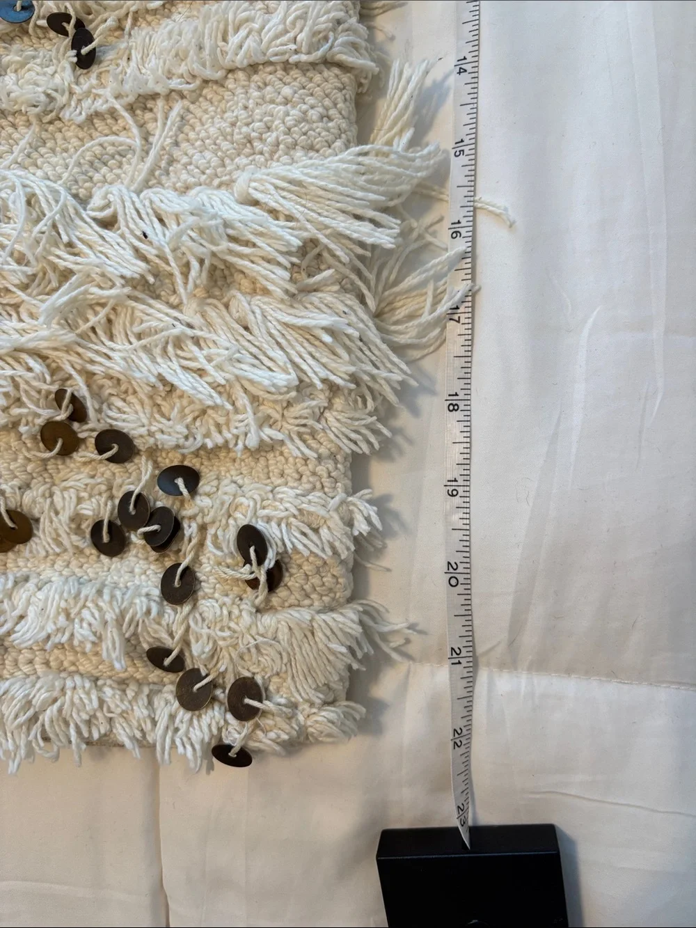 Pottery Barn cream woven