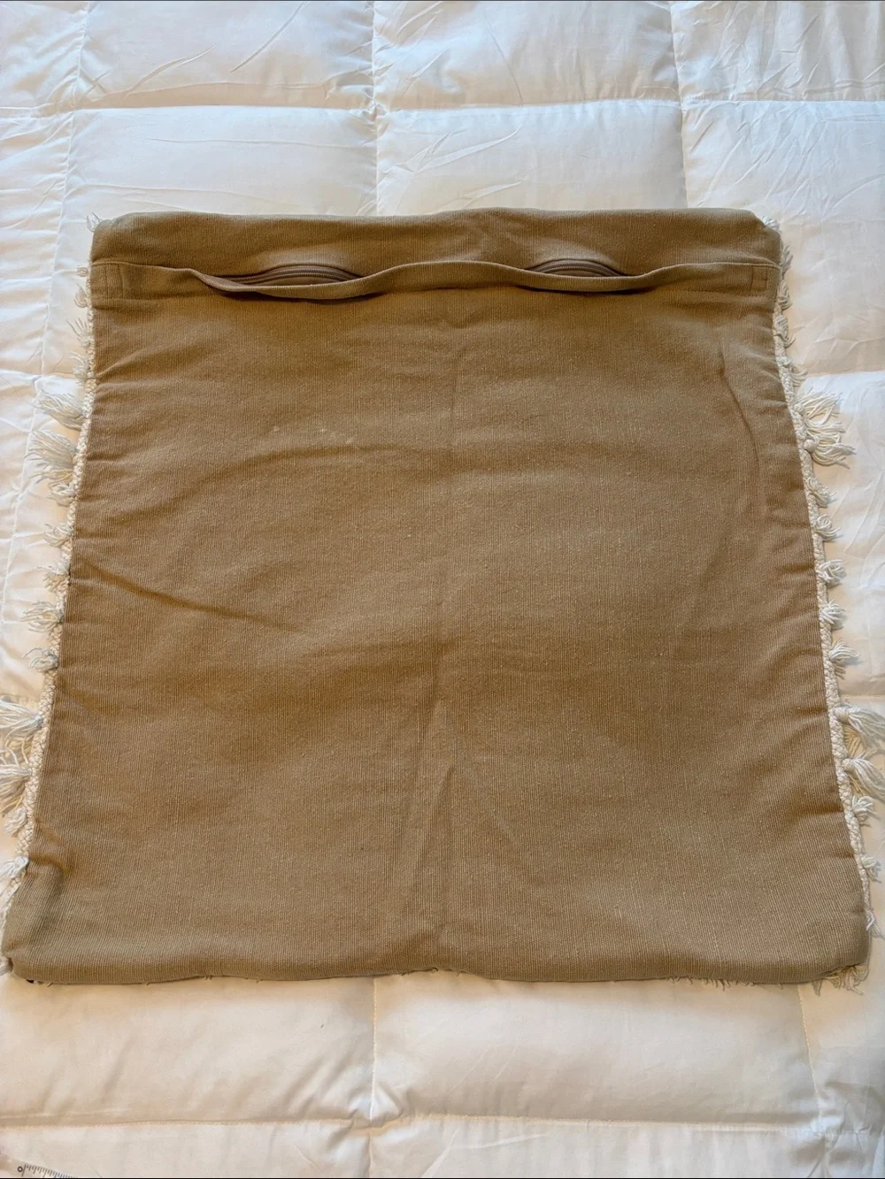 Pottery Barn cream woven