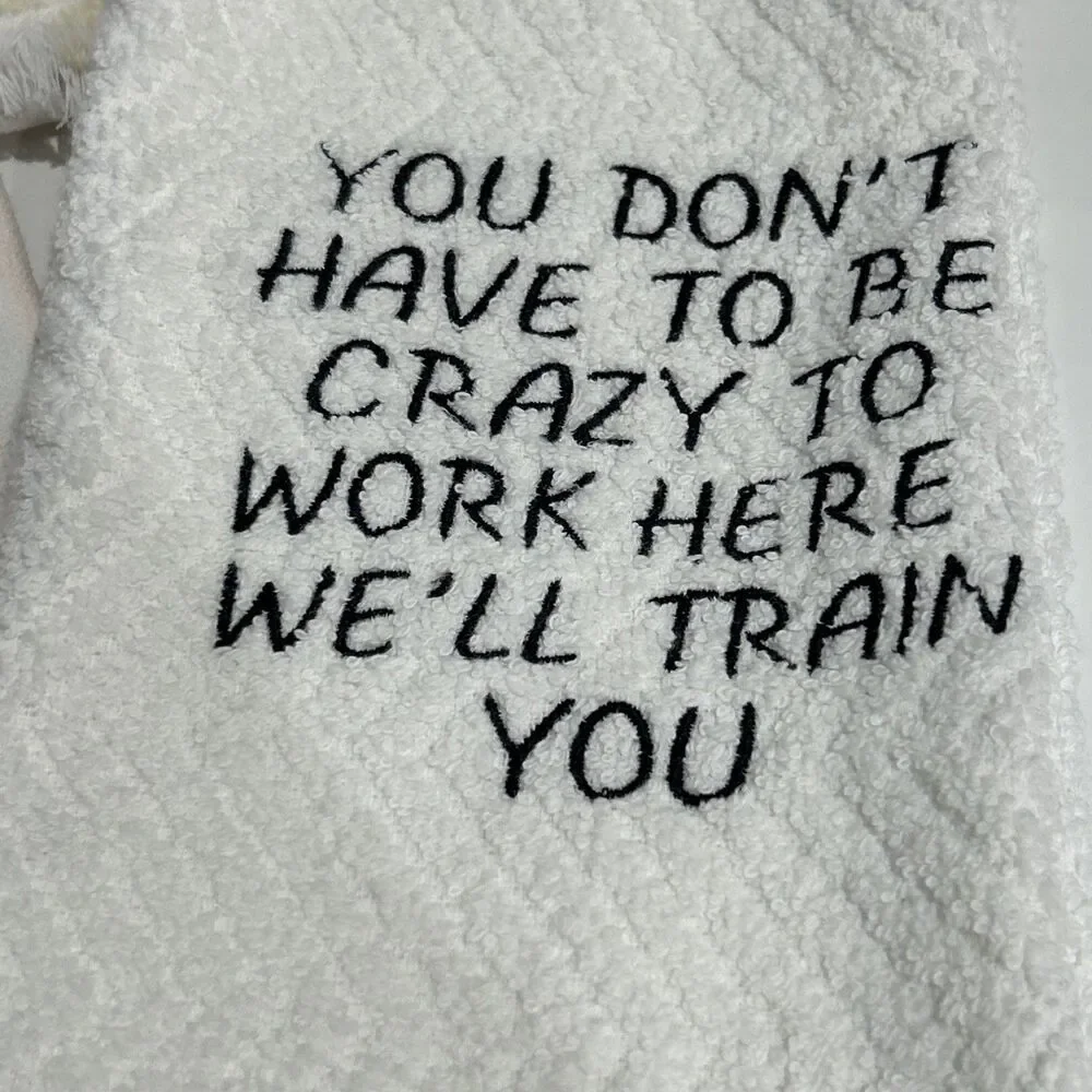 Does not apply funny embroidered