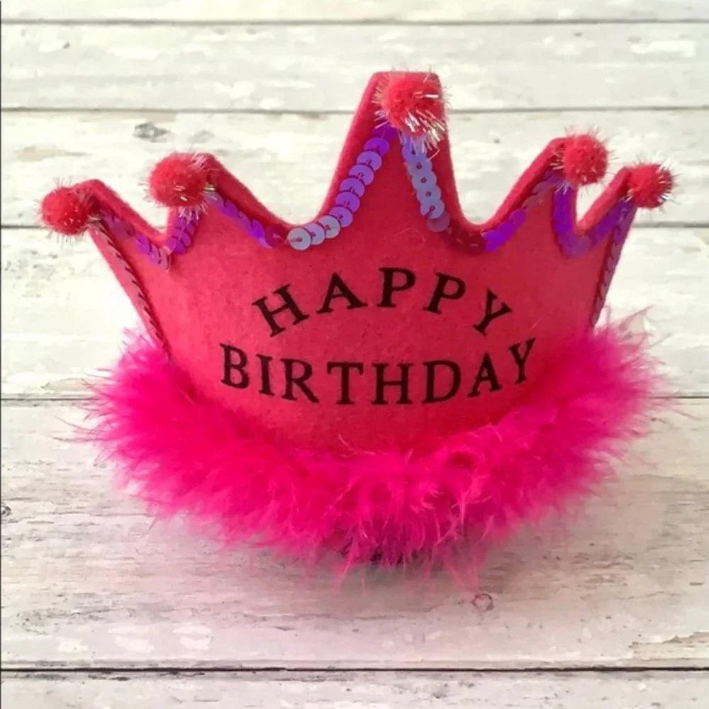 Princess Happy Birthday Crown Headband