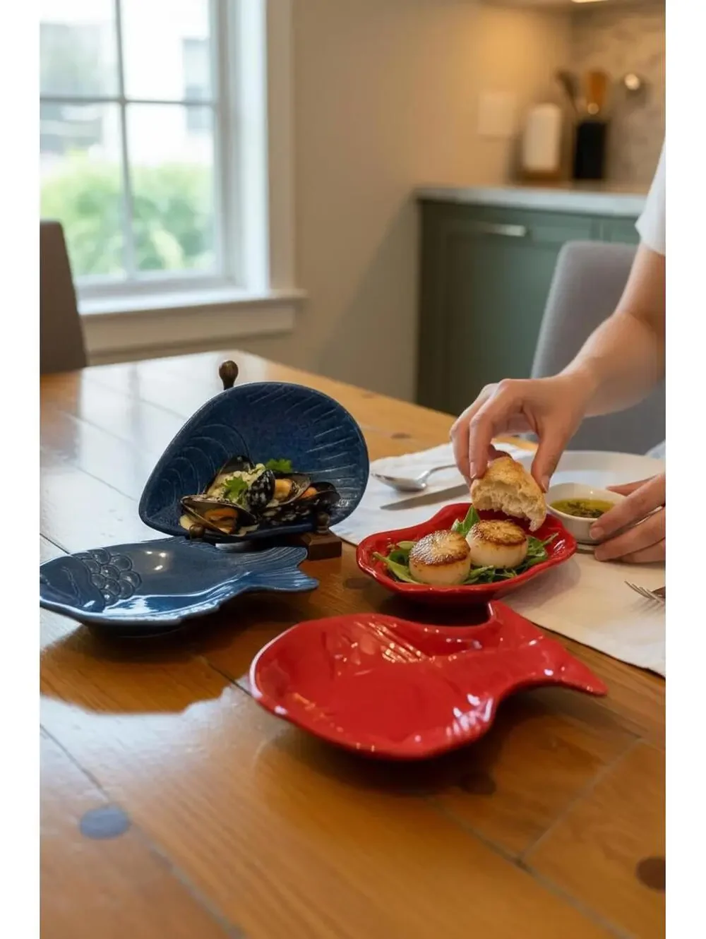 Williams Sonoma ceramic seafood