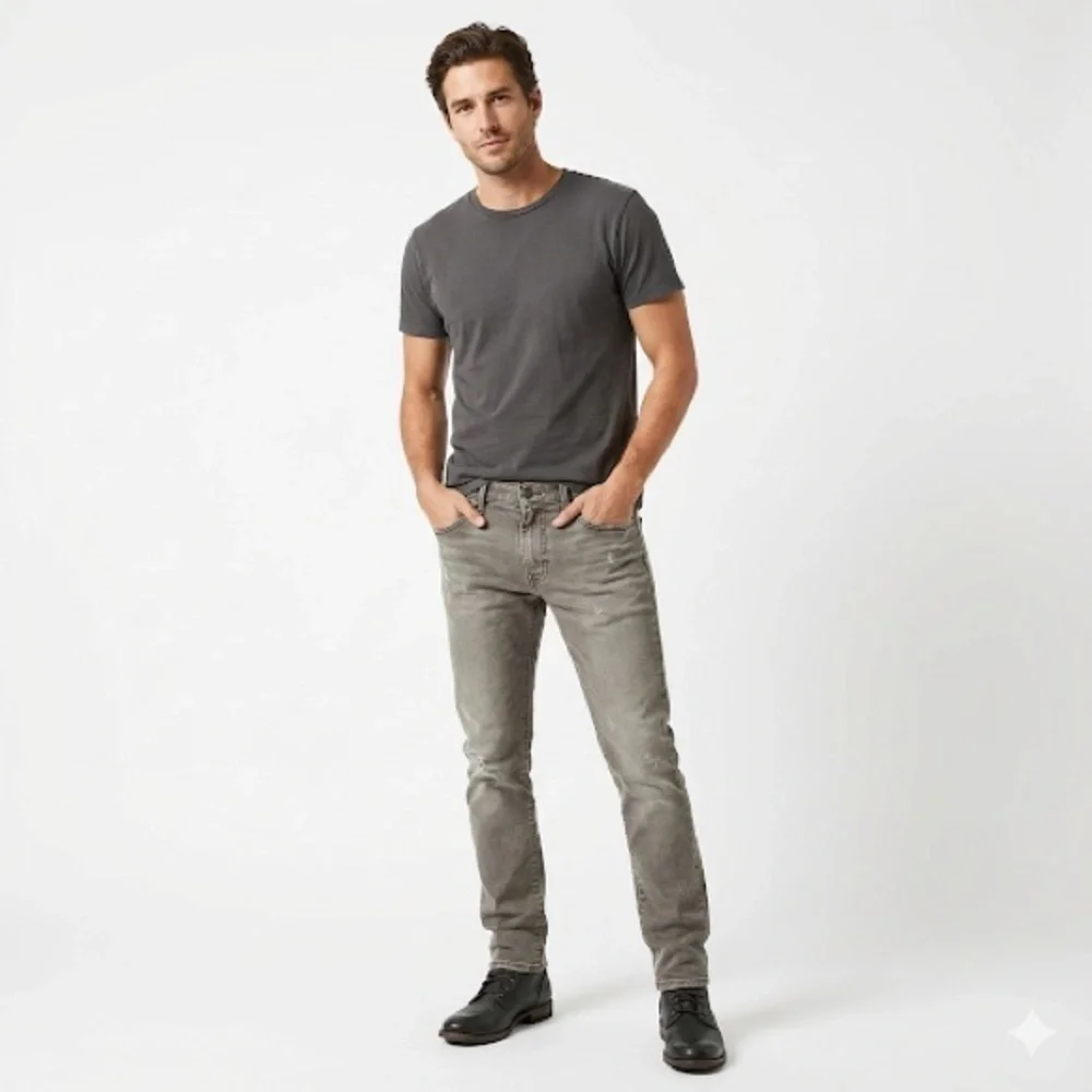 Levi’s 511 men’s slim stretch gray denim jeans 30x30