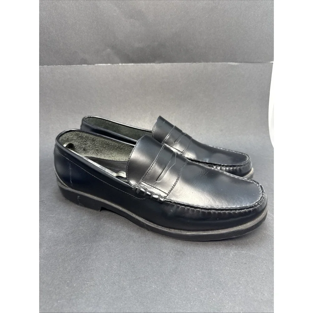 Brassboot black leather