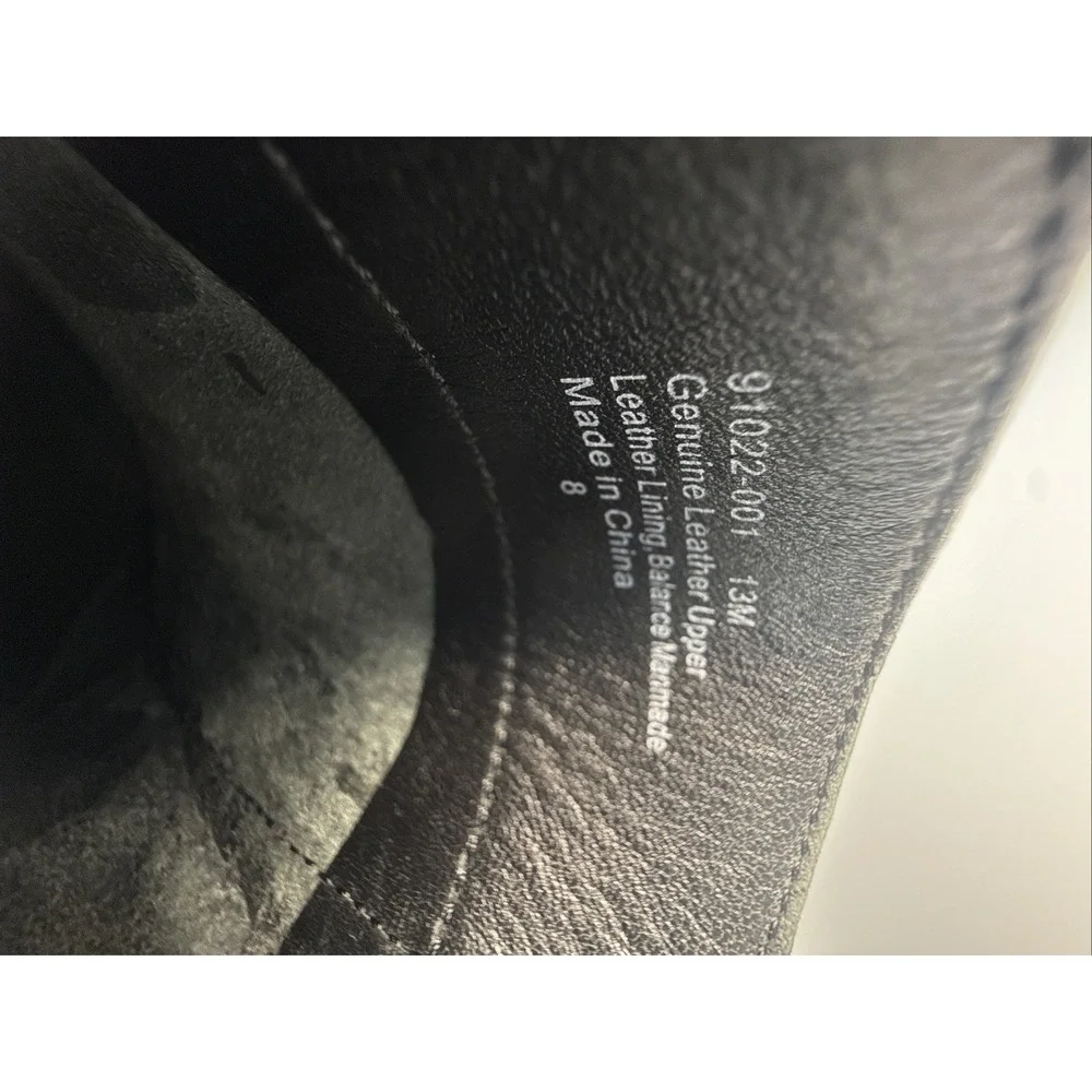 Brassboot black leather
