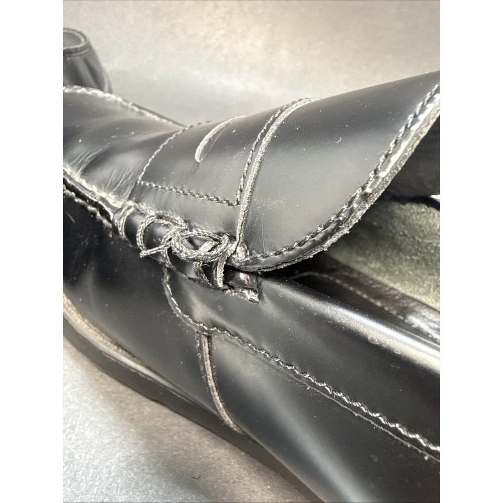 Brassboot black leather
