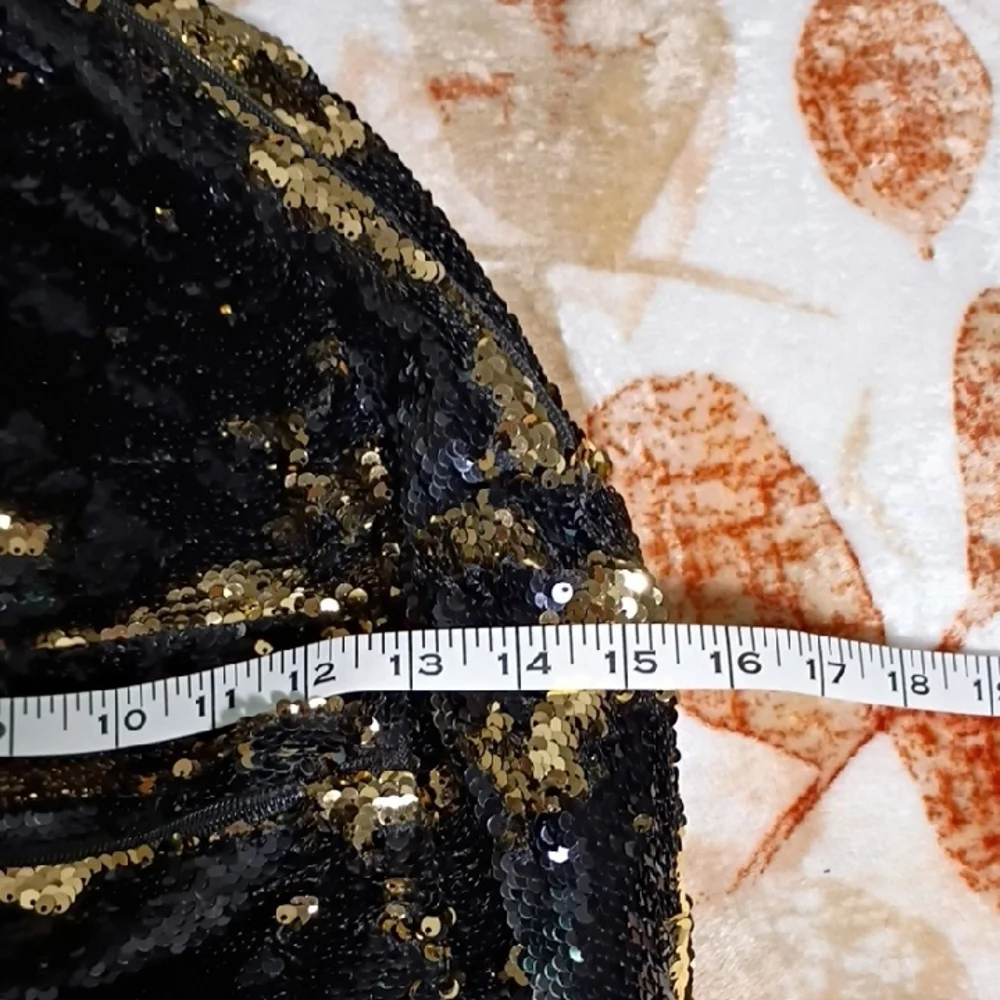 Gold and Black‎ Sequin Backpack