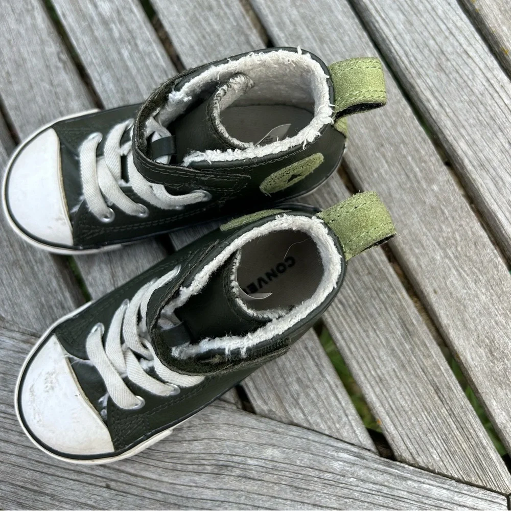 CHUCK TAYLOR ALL STAR 1V HIGH TD 'UTILITY GREEN' size‎ 8 kids