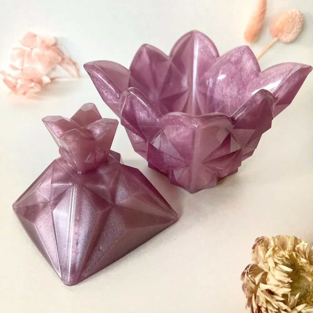 Hand Crafted pearl lilac