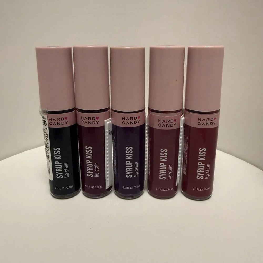 Bundle‎ of 5 Hard Candy Syrup Kiss Long Wear Lip Tints.