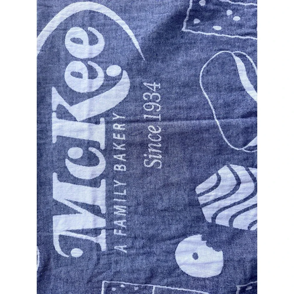 Little Debbie Beach Towel Snack Cakes Promo Towel Blue White Collectible McKee
