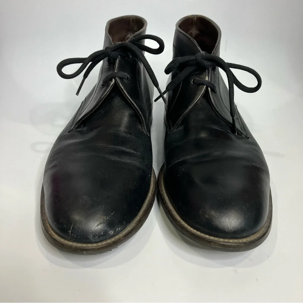 Magnanni black leather