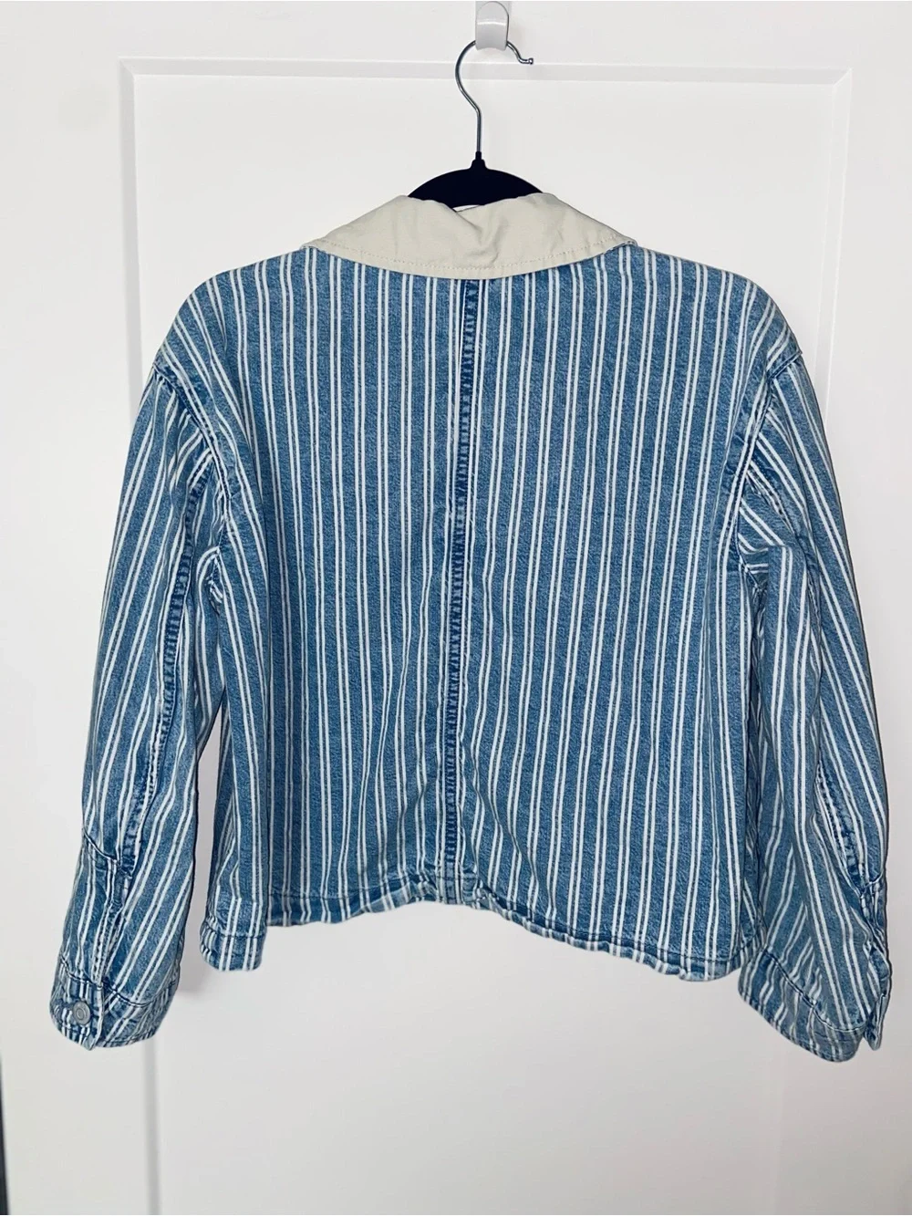 Old Navy Stripe Denim Jacket