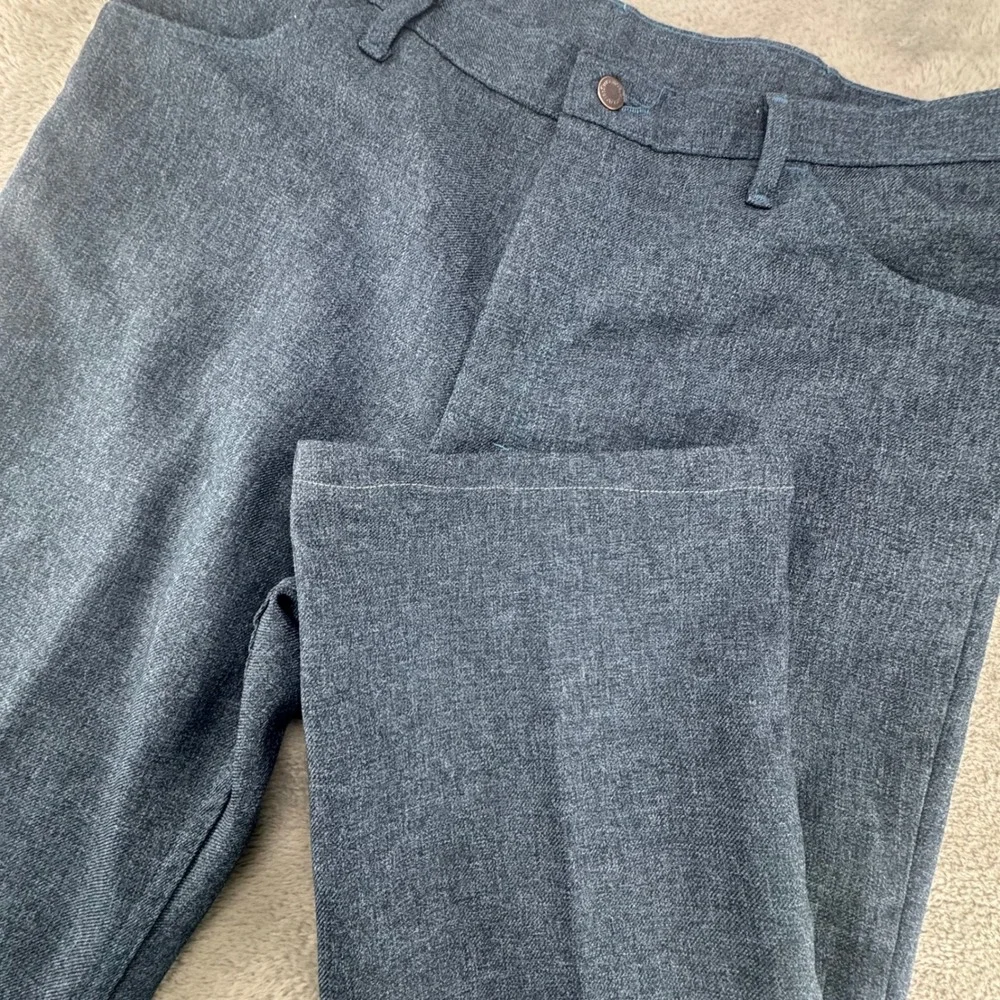 Wrangler Dress Jeans‎ Mens 40x30 Blue Gray Good Heathered Western 82HU Polyester