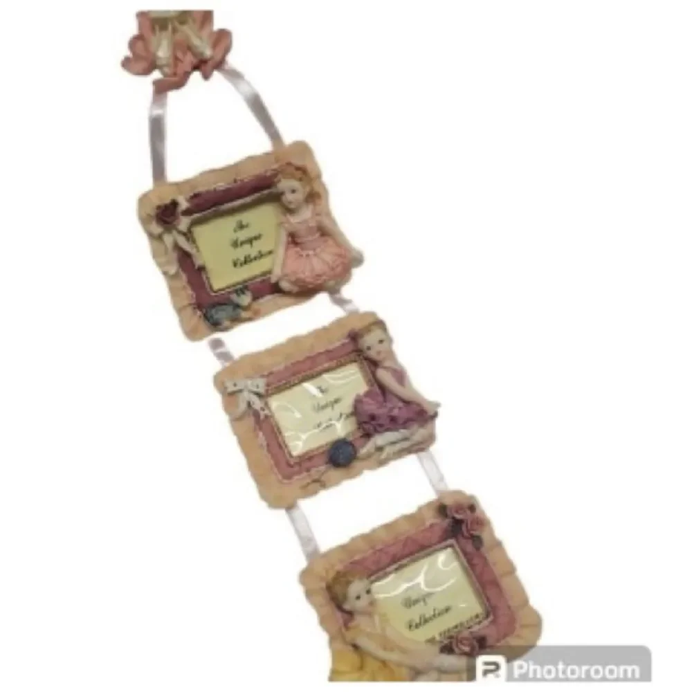 *M1 multi-opening resin photo frame for displaying multiple photos ballerina