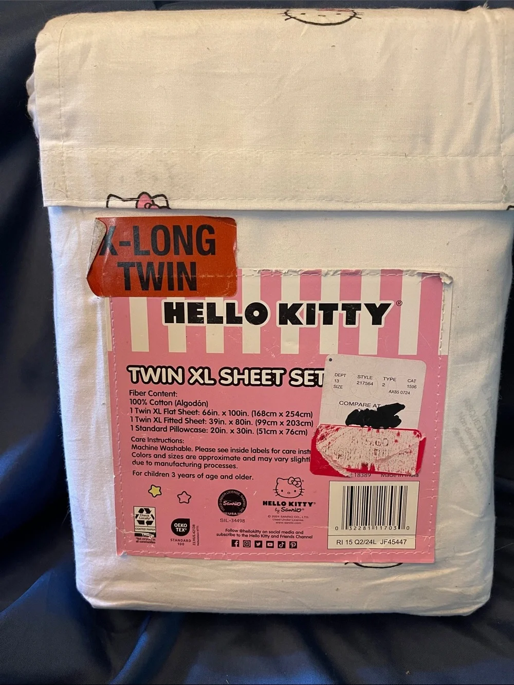 Hello Kitty pillowcase sheet