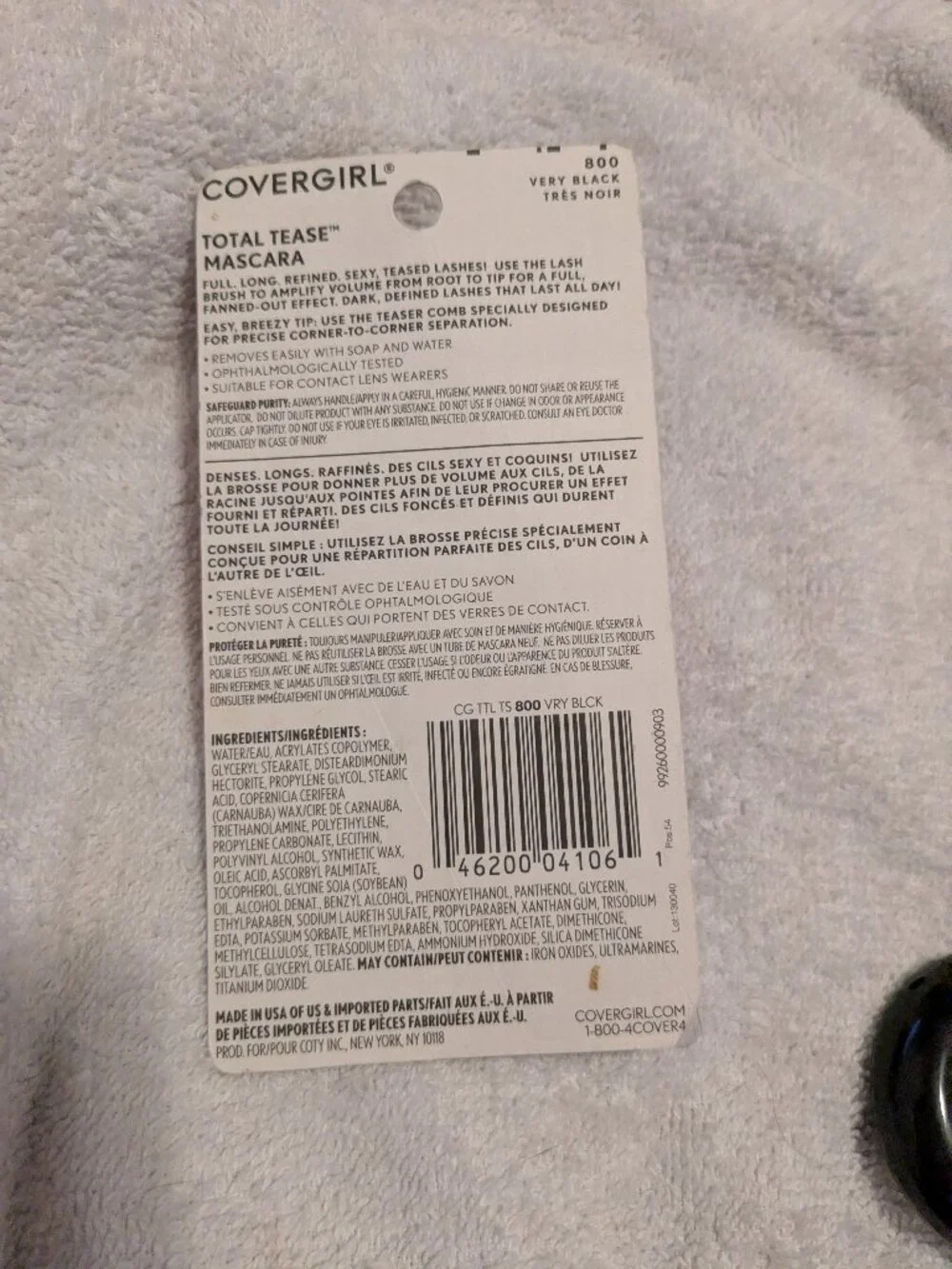 Covergirl and V-Kosmetix both items
