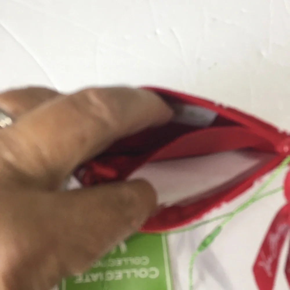 Vera Bradley red pouch