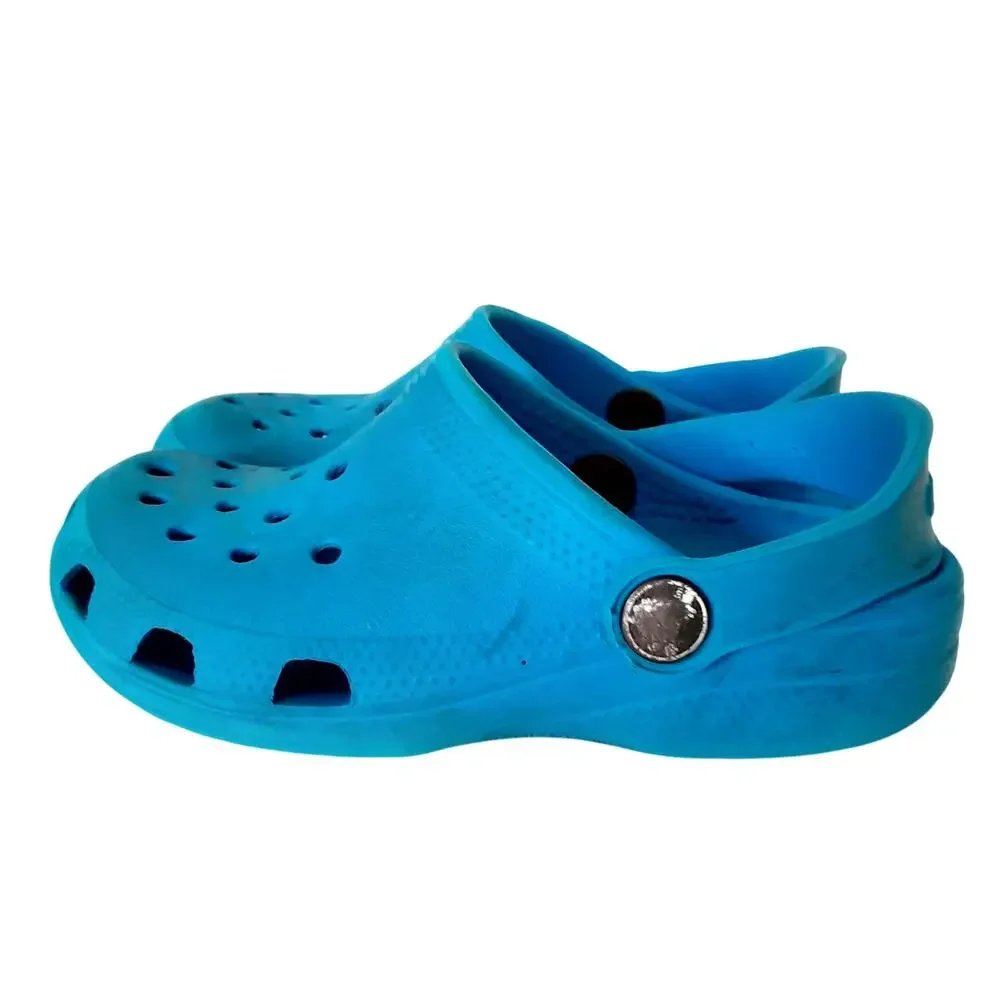 Crocs Clogs Boys C10/11 Water Shoes Bright Blue Slip On Casual Play Shoe Summer